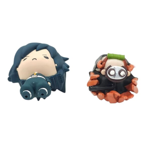 Giyu Tomioka Nezuko Kamado Demon Slayer: Kimetsu no Yaiba Mini Figurines Anime - Picture 11 of 15